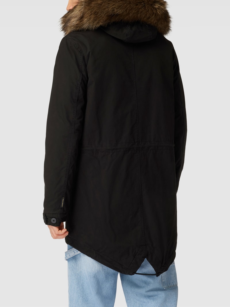 Herren Parka von Superdry in schwarz
