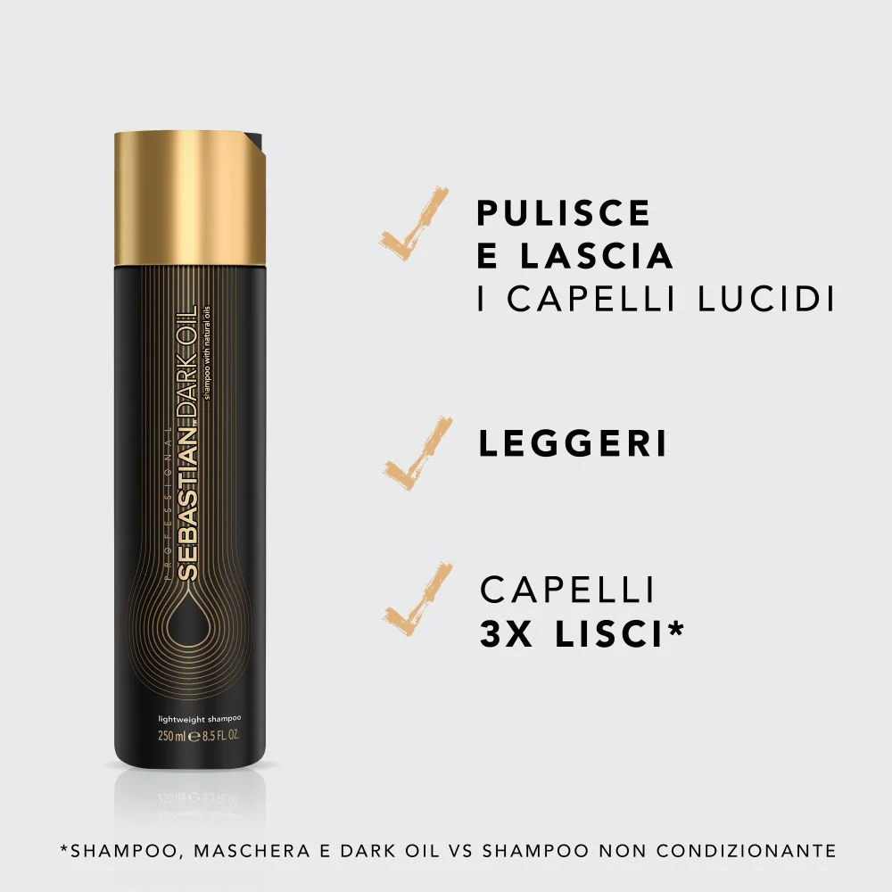 Champú de aceite oscuro para el cuidado del cabello - Champú suavizante