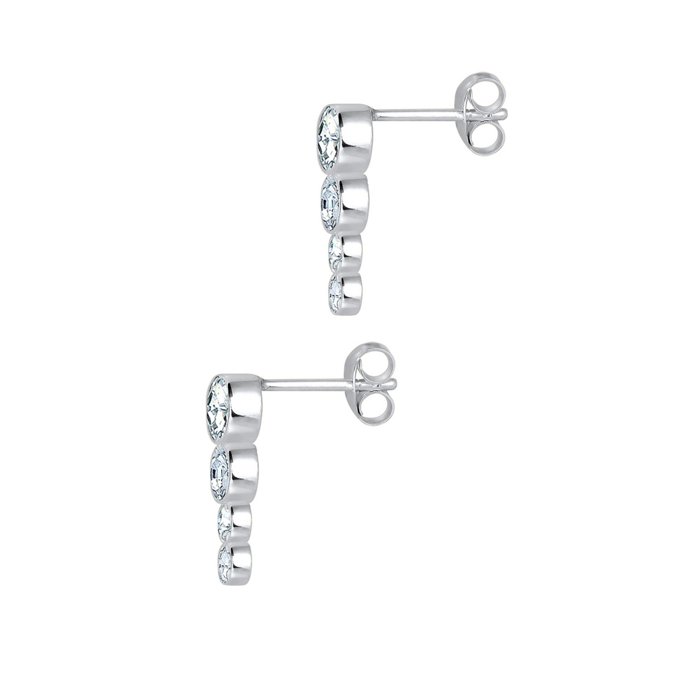 Elli Elli Boucles d'Oreilles Cercle Rond Boucles d'oreilles Femme - (925/1000) Argent  Boucles d'oreilles