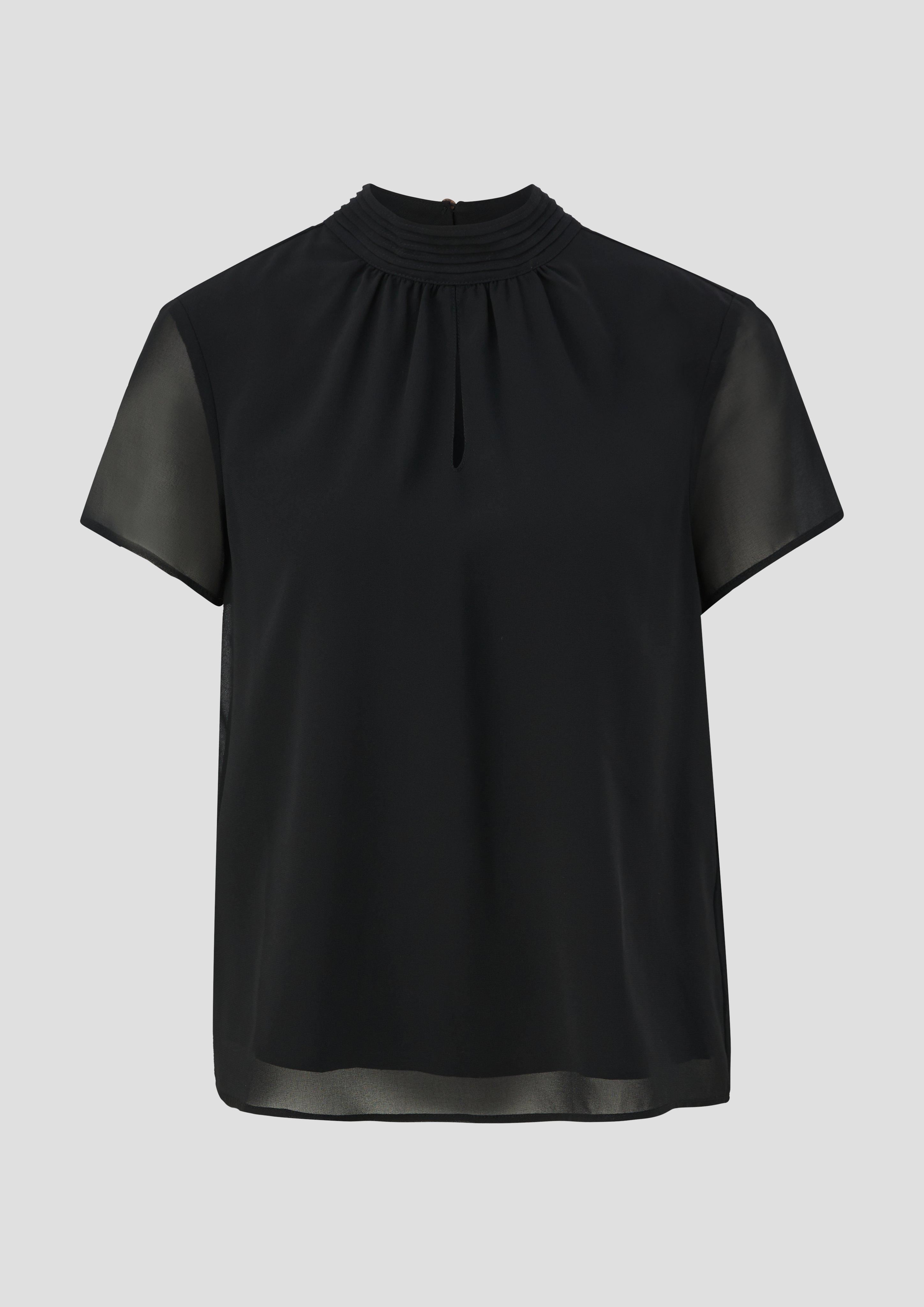 Hochgeschlossene Chiffonbluse  2145069-9999
