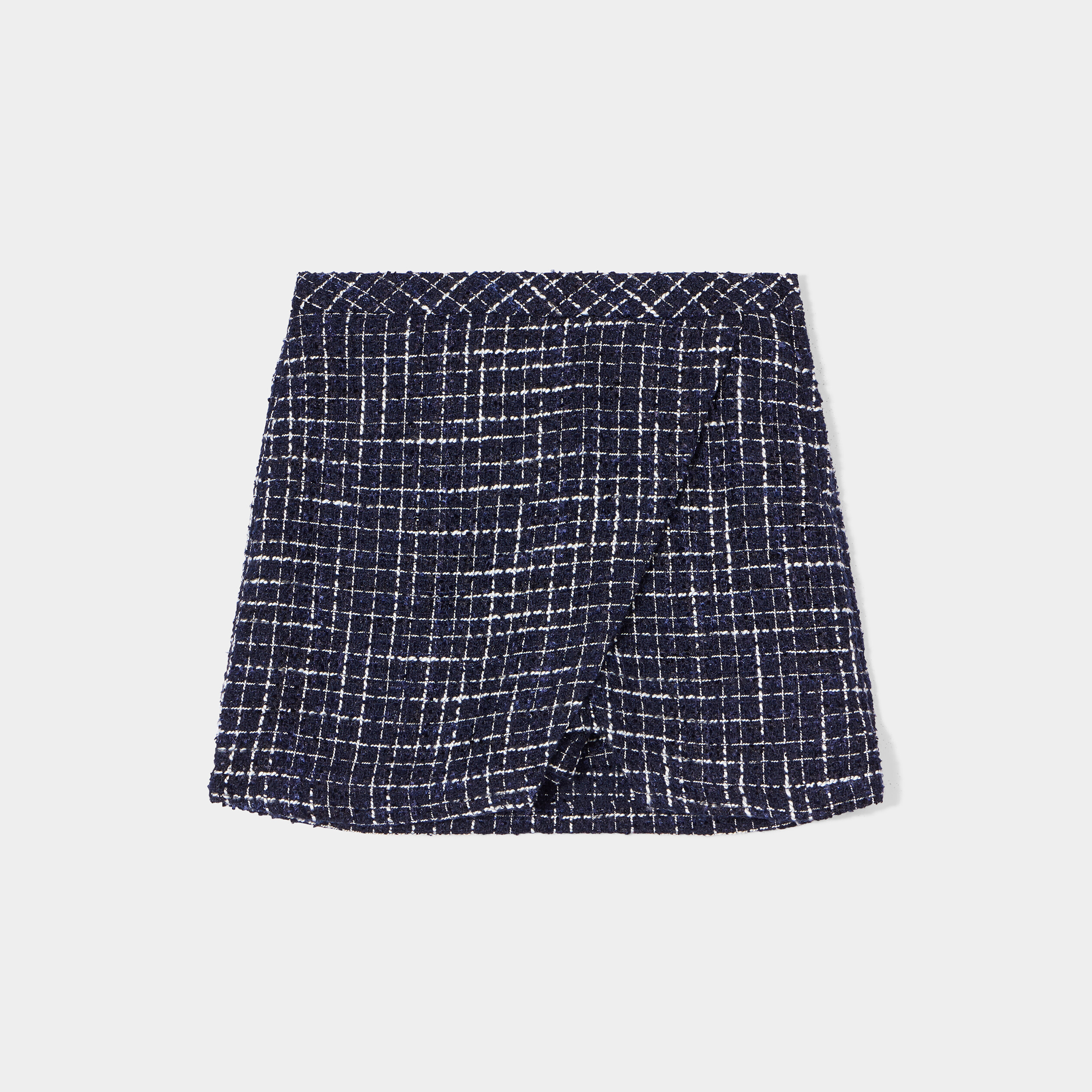 Jupe-short droite bleu foncé femme | La Halle