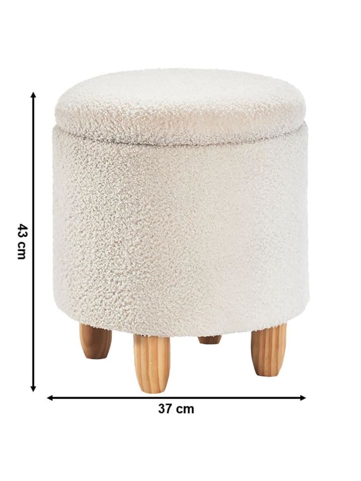 kobolo Sitzhocker UPENDO25 in Weiß günstig kaufen onesize