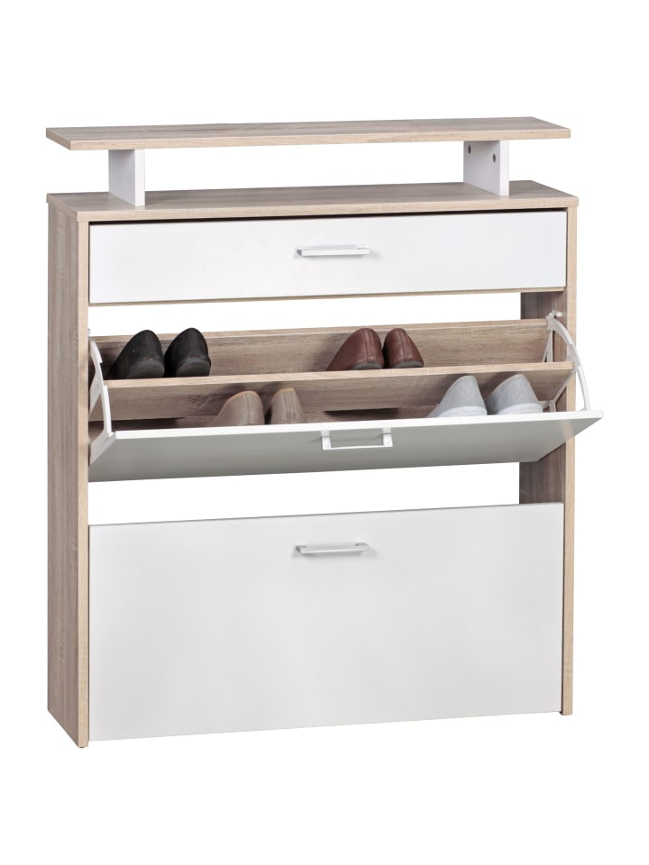 KADIMA DESIGN Schuhkipper | Sonoma Eiche, 80x95x24cm, Schublade günstig kaufen onesize