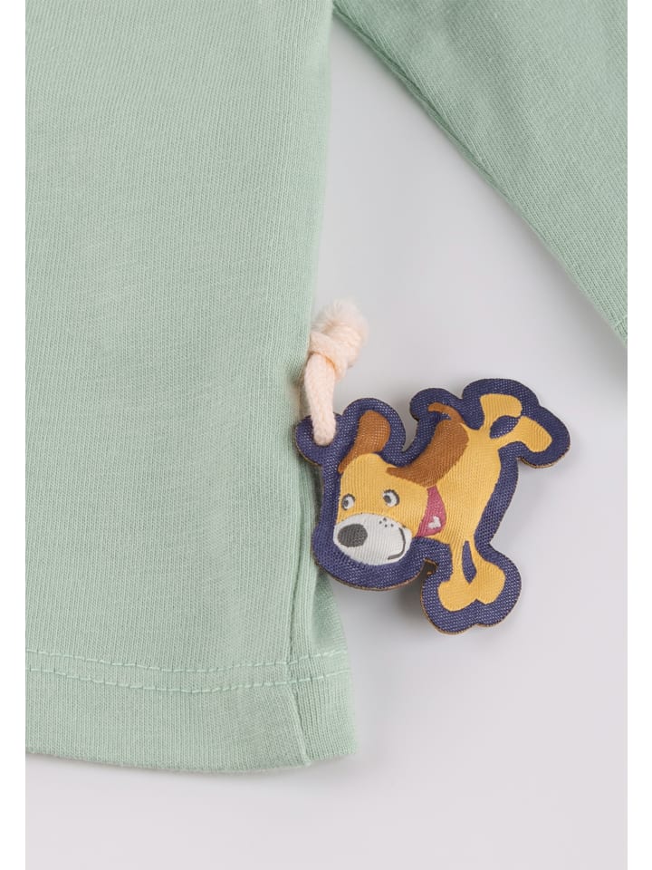 Sigikid Langarmshirt Funny Dog in Grün günstig kaufen