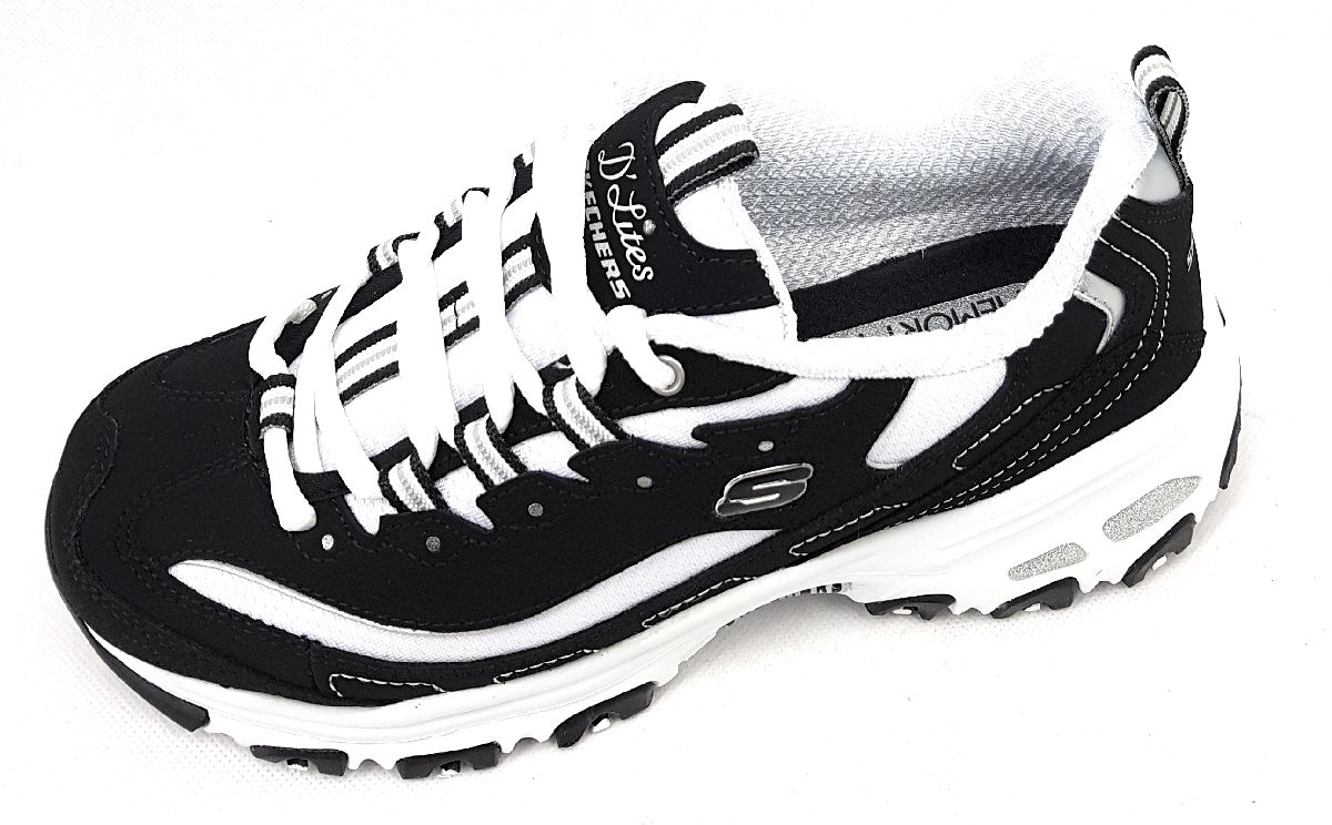 Skechers D Lites 11930 BKW Schwarz BKW black/white