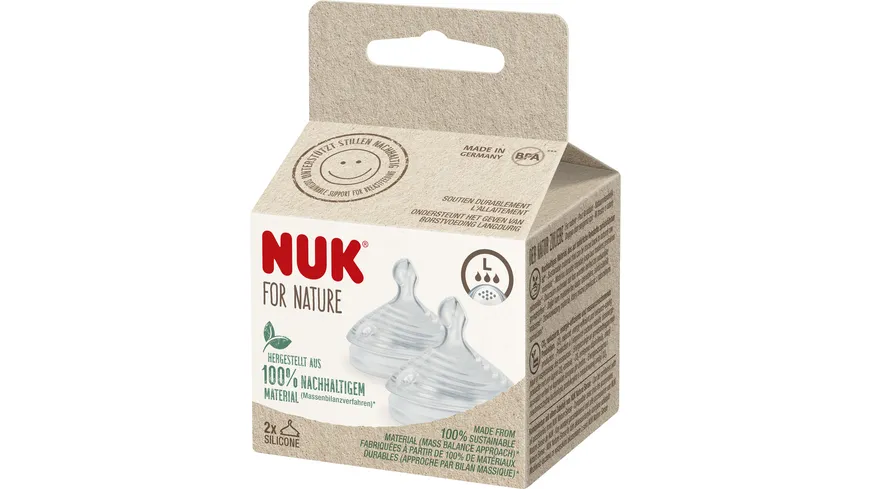 NUK Nature Trinksauger Gr.L - 2 Stk.