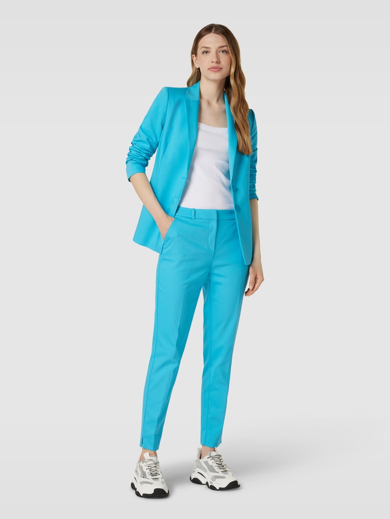 Blazer mit Reverskragen in aqua blau