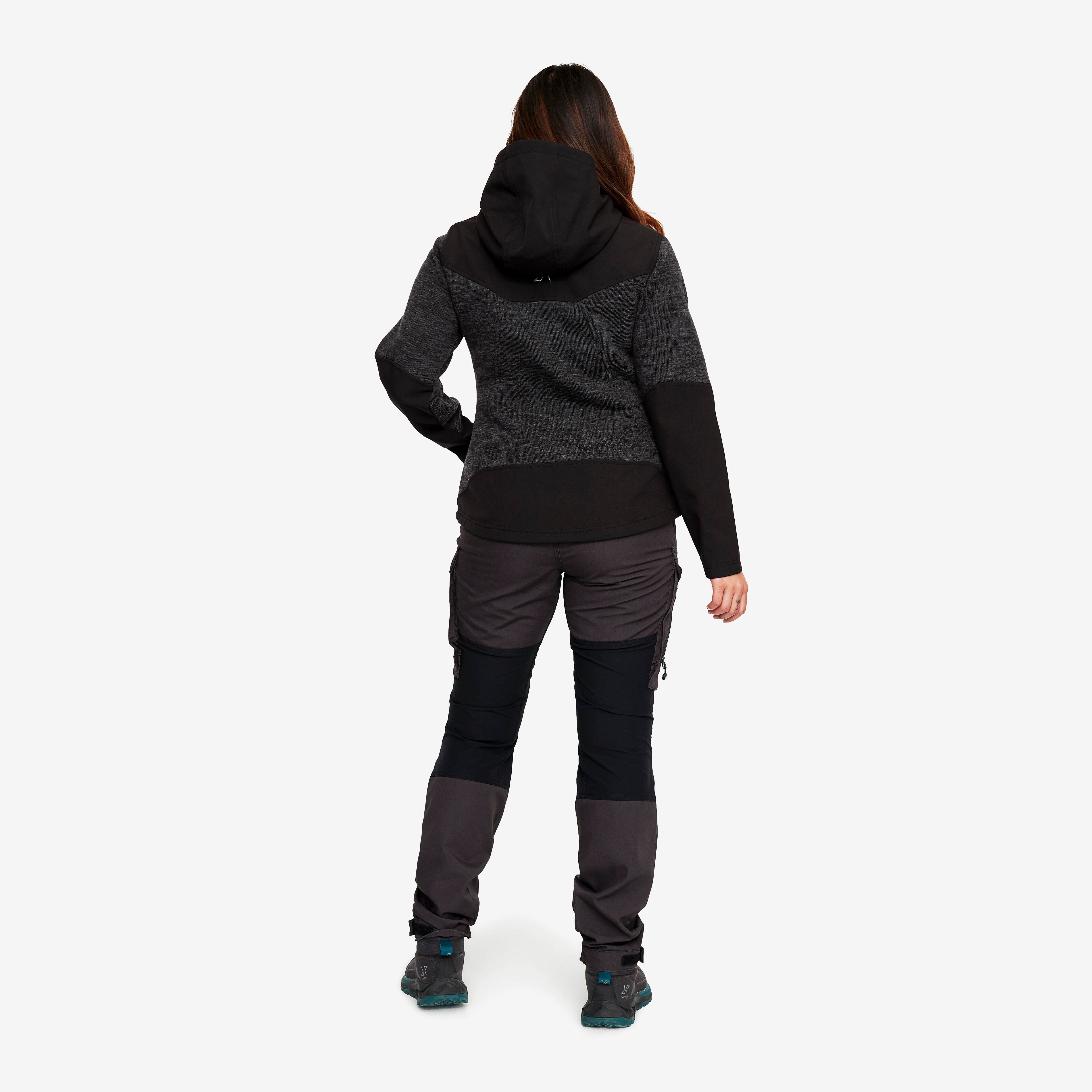 Wander Pro Wool Hoodie Femme Anthracite