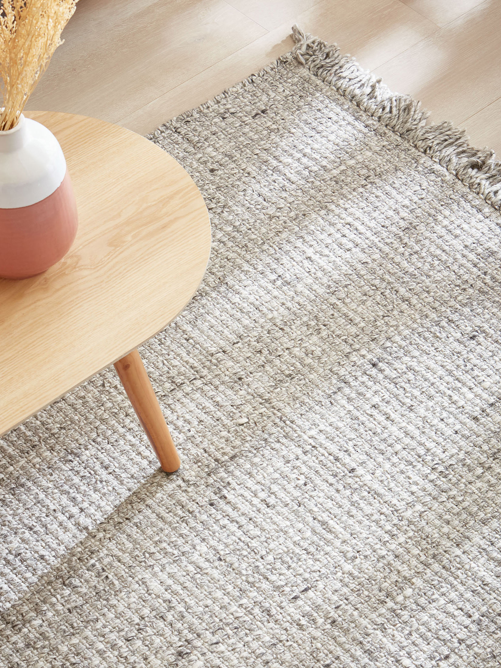 Elmegade Woll-Teppich, Light Grey