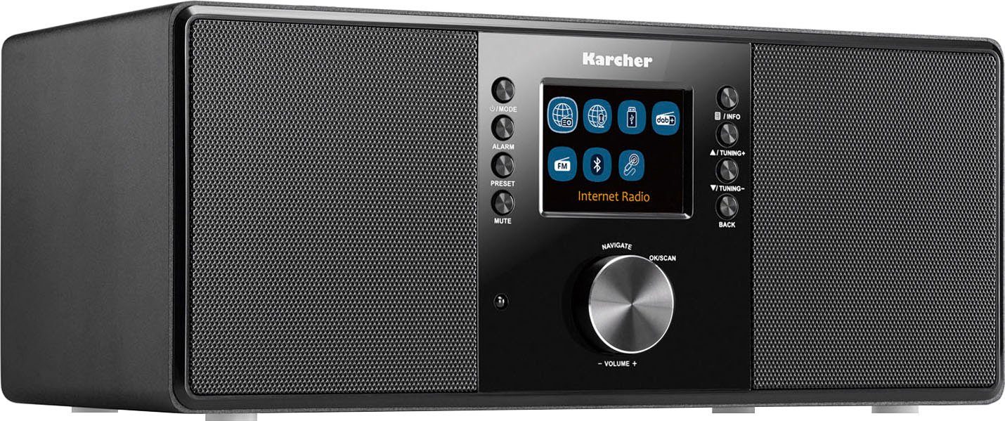 Karcher DAB 7000i Internet-Radio (Digitalradio (DAB), FM-Tuner mit RDS, Internetradio, UKW mit RDS, 14 W)