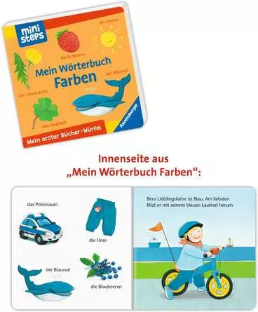 ministeps: Mein erster Bücher-Würfel: Meine ersten Wörter (Bücher-Set)