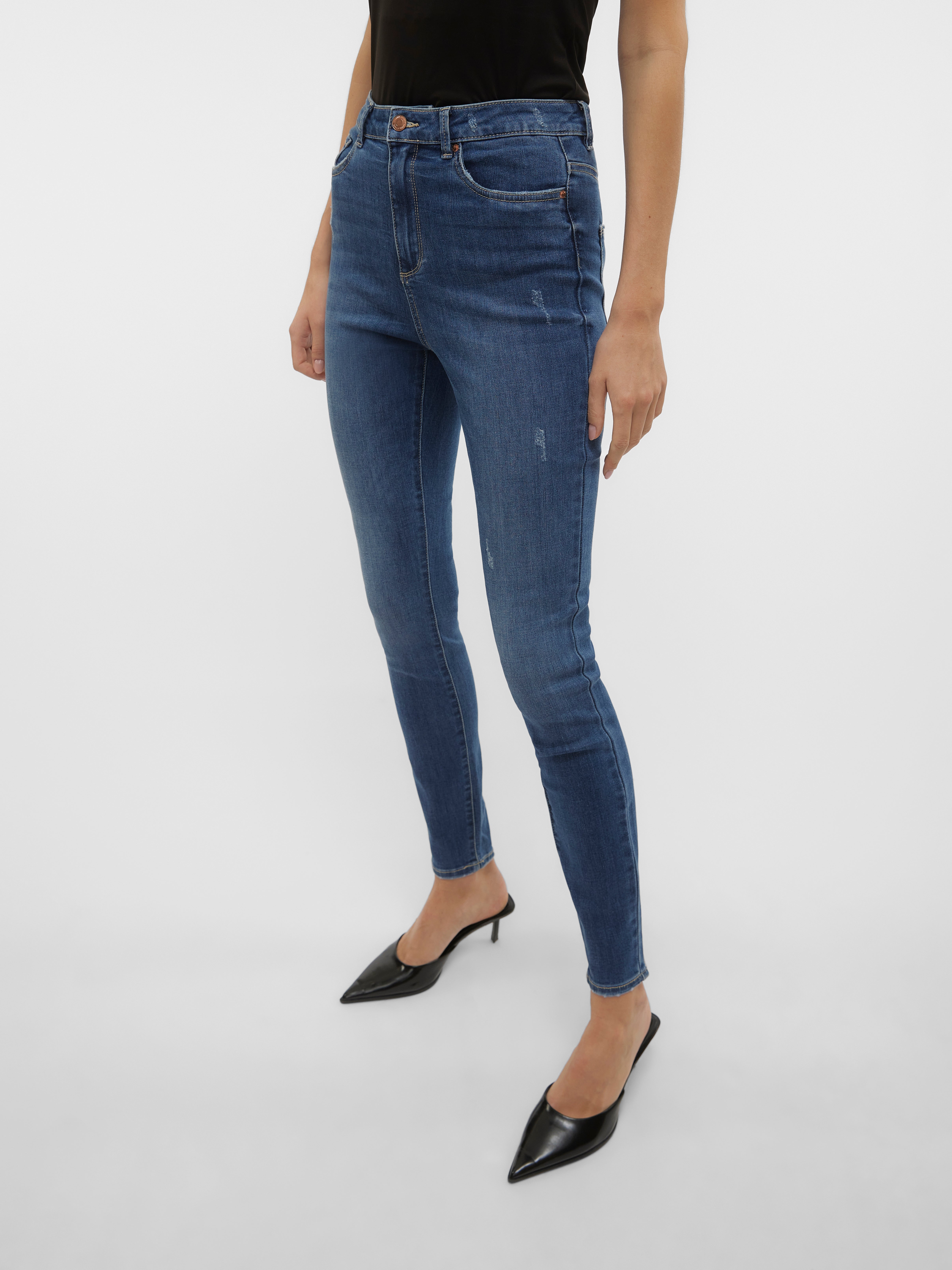 VMSOPHIA Hohe Taille Skinny Fit Jeans