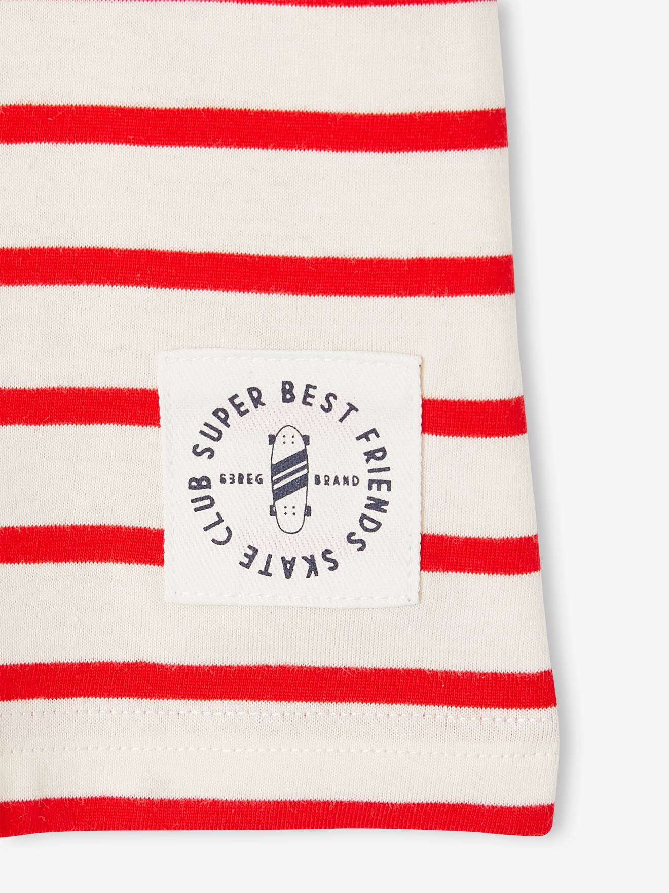 Vertbaudet Jungen T-Shirt mit Streifen Oeko-Tex - gelb gestreift