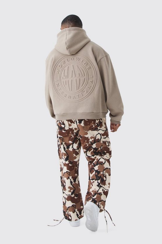 Plus Camouflage Ripstop Hose mit geradem Bein