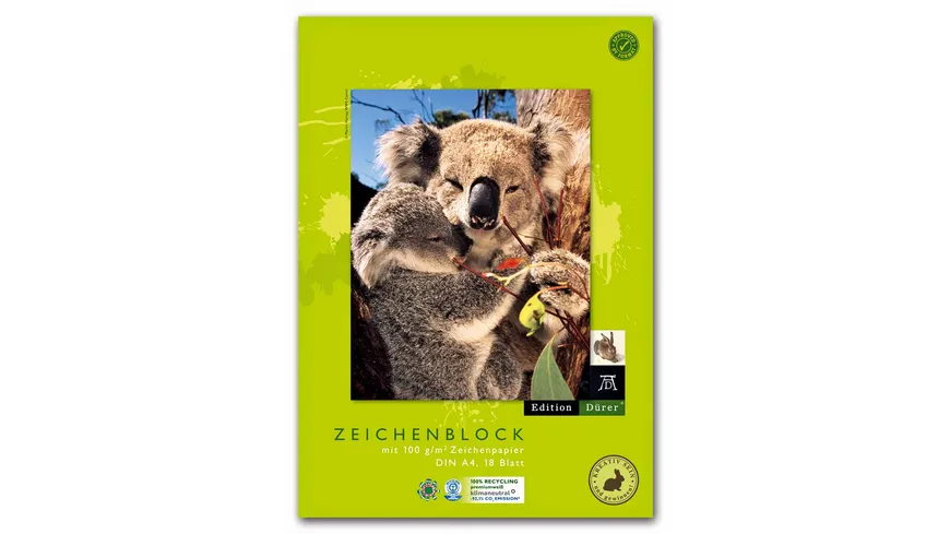 Edition Dürer Zeichenblock recycling A4 18 Blatt