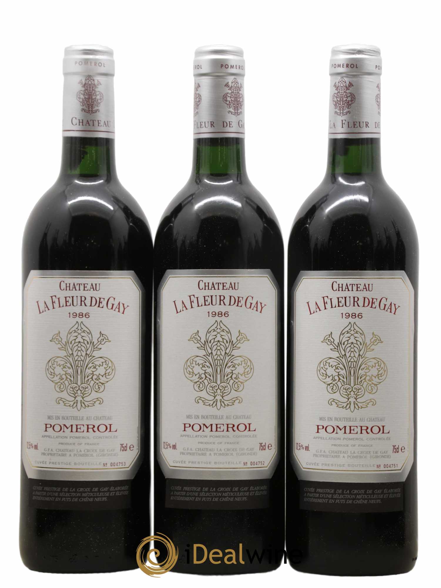 Château la Fleur de Gay  1986 - Lot de 12 Bouteilles