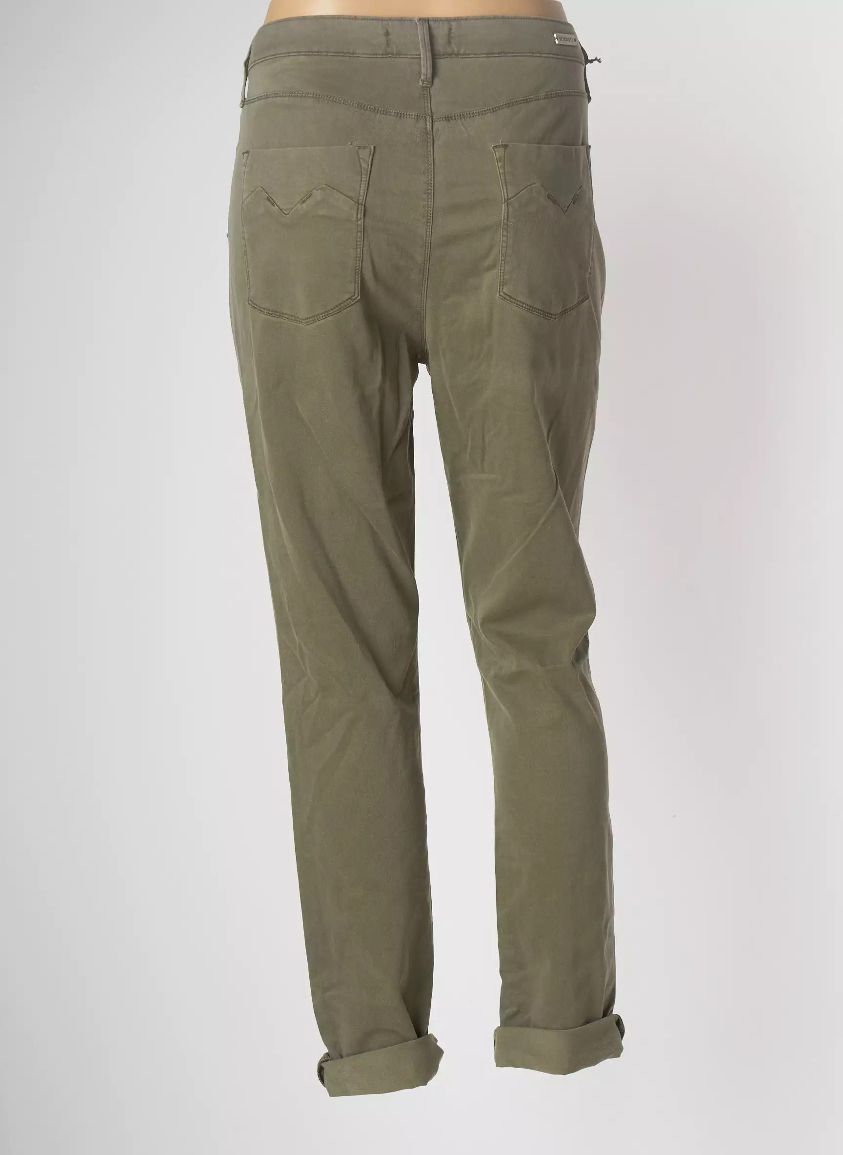 Desgaste Pantalons Slim Femme couleur vert