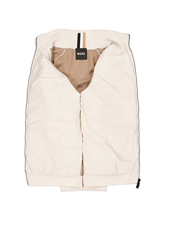 BOSS Black, Jacke Esfero, Schurwolle-Baumwolle, creme