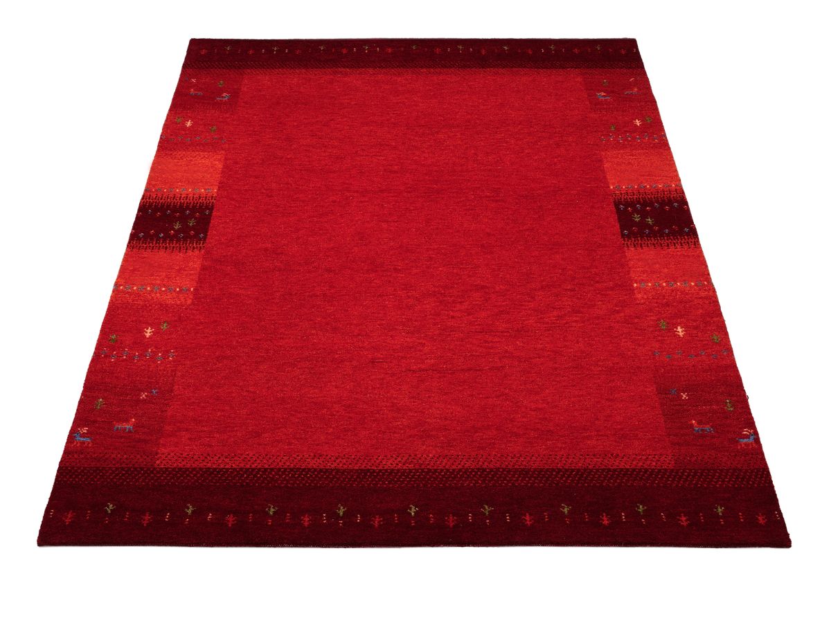 Teppich aus Indien Intense Mala Dunkelrot 70 x 140 cm