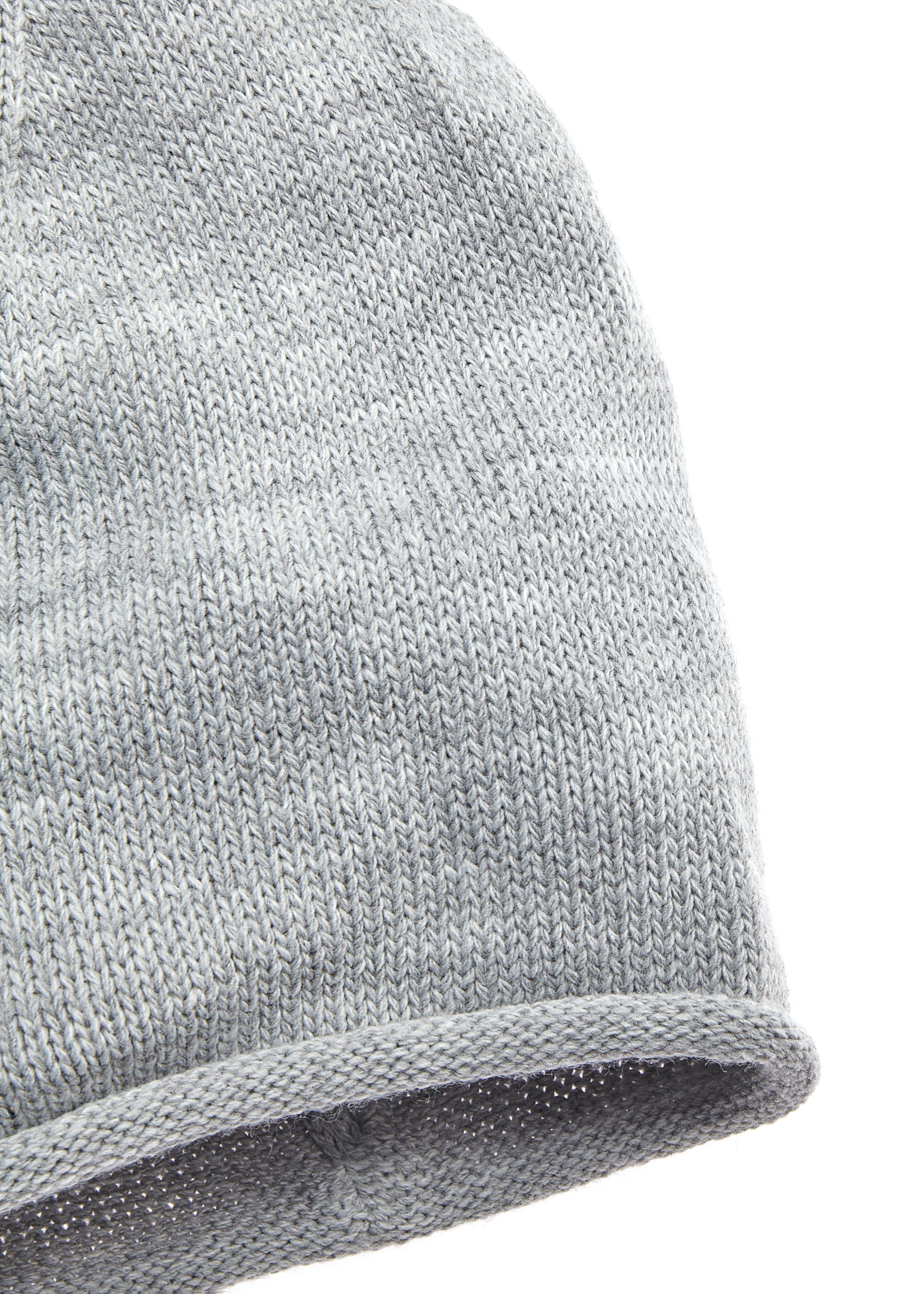 LASCANA Beanie Strickmütze, Feinstrick mit Rollrand, Wintermütze, Herbstmütze