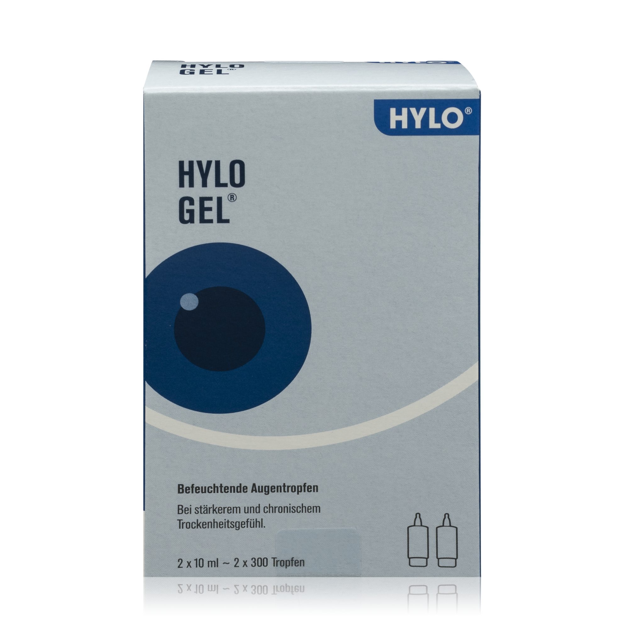 URSAPHARM Arzneimittel GmbH Augenfluid Hylo Gel Augentropfen bei stärkerem Trockenheitsgefühl, Mit Kontaktlinsen verträglich. Ohne Konservierungsmittel.