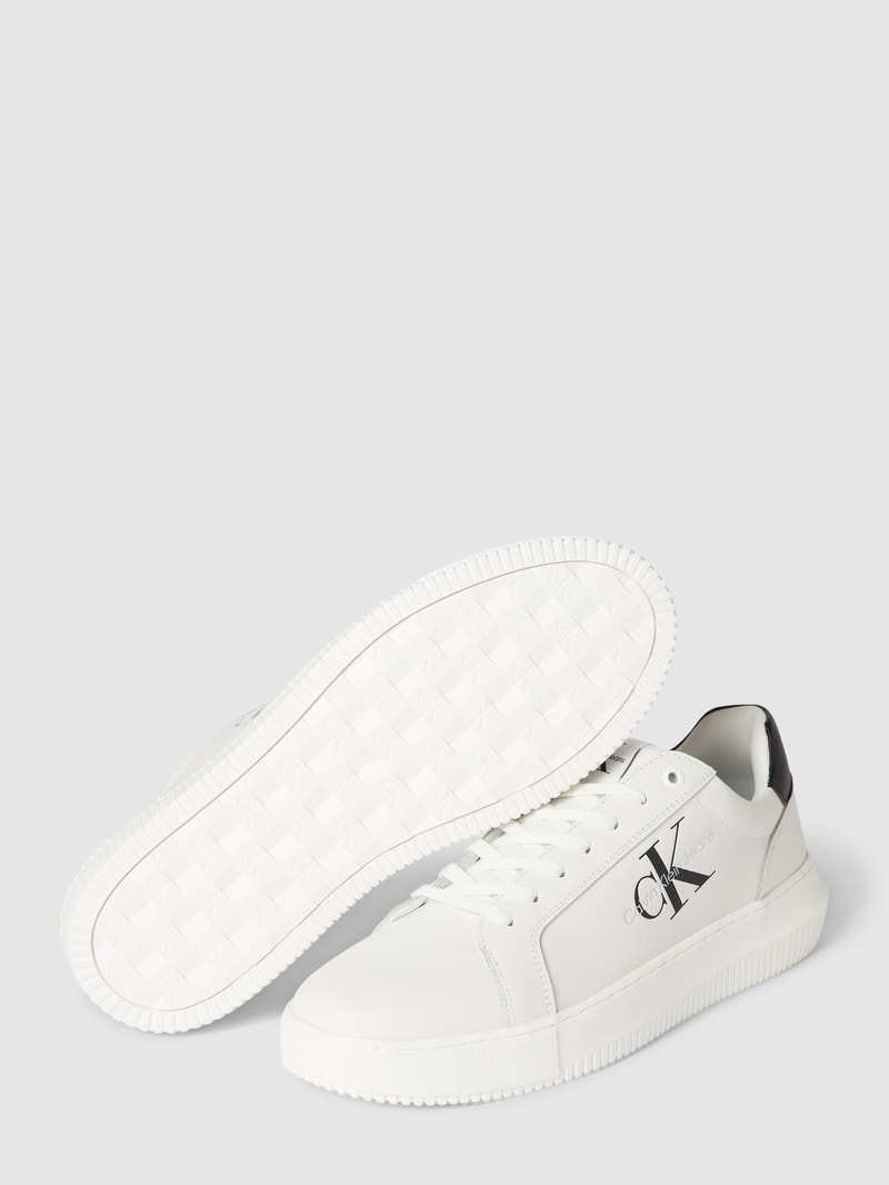 Sneaker mit Logo-Print Modell 'CHUNKY' in weiss