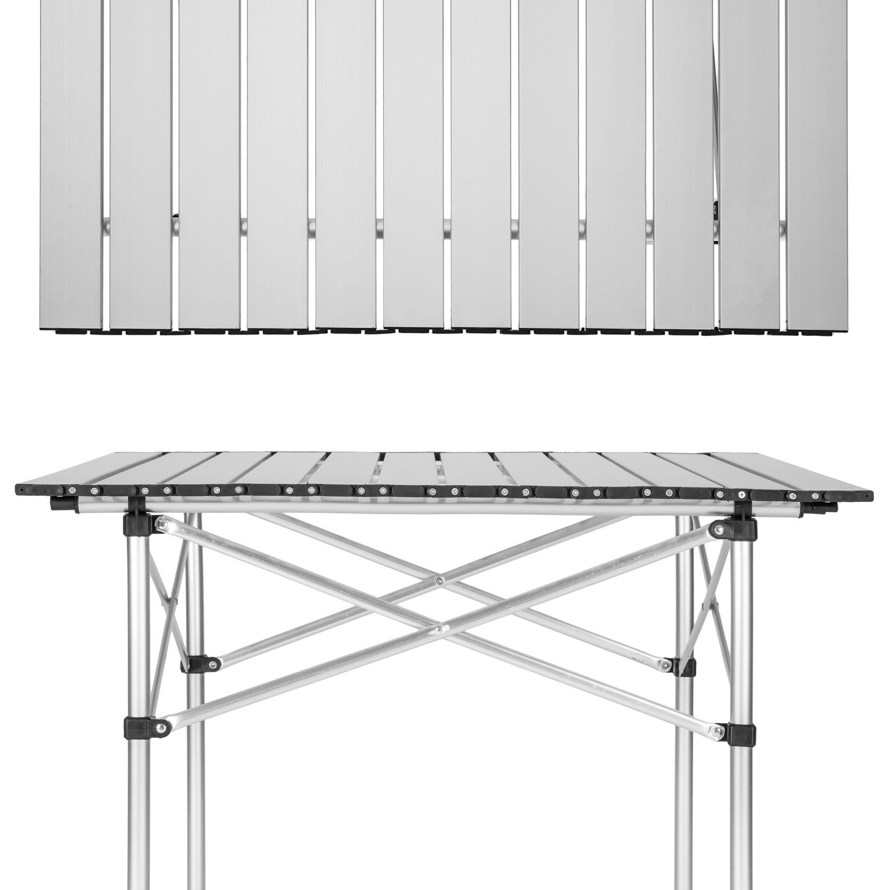 tectake Campingtisch Camping Klapptisch aus Aluminium inkl. Tasche (1-St., 1 tlg)