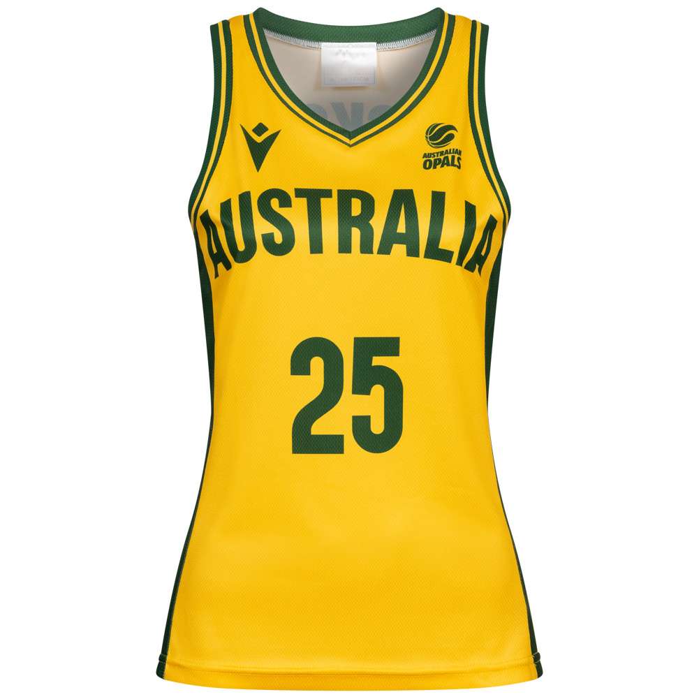 Australien Basketball macron Indigenous Damen Trikot gelb
