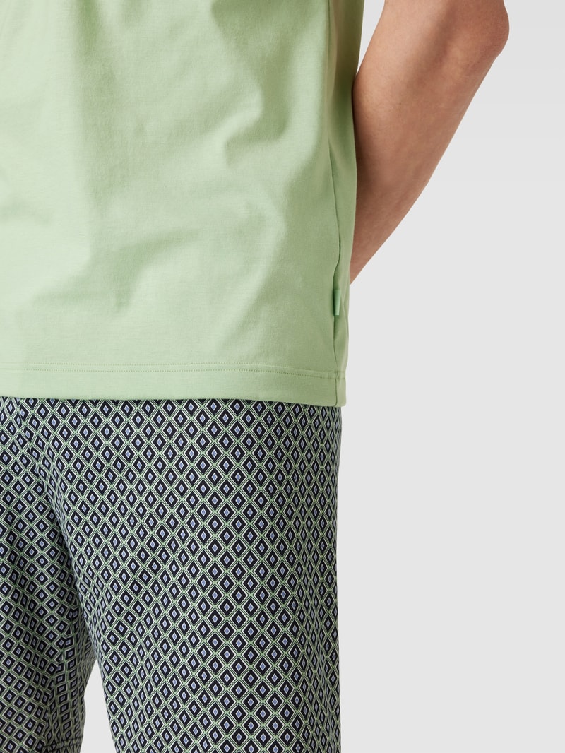 Pyjama mit Brusttasche Modell 'RELAX' in mint