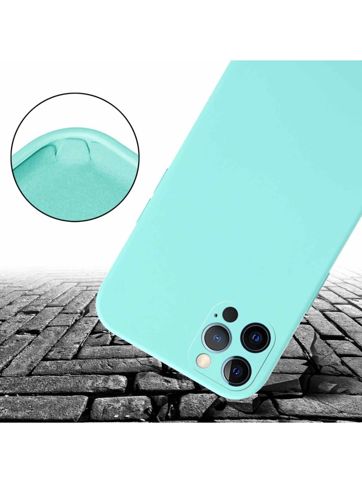 cadorabo Handykette für Apple iPhone 12 / 12 PRO Hülle in LIQUID TÜRKIS günstig kaufen onesize