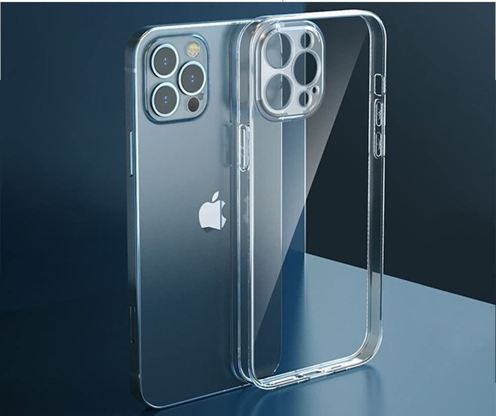 OLi Sichtschutzfolie Transparente Silikon Hülle mit Sichtschutzglas für IPhone 14 Pro Max, (Spar Set Packung, 2-St., Panzer Schutz mit Hülle Case), Privacy mit Kamera Schutz 6,7 Zoll, Stoßfeste TPU & Displayschutz 9H