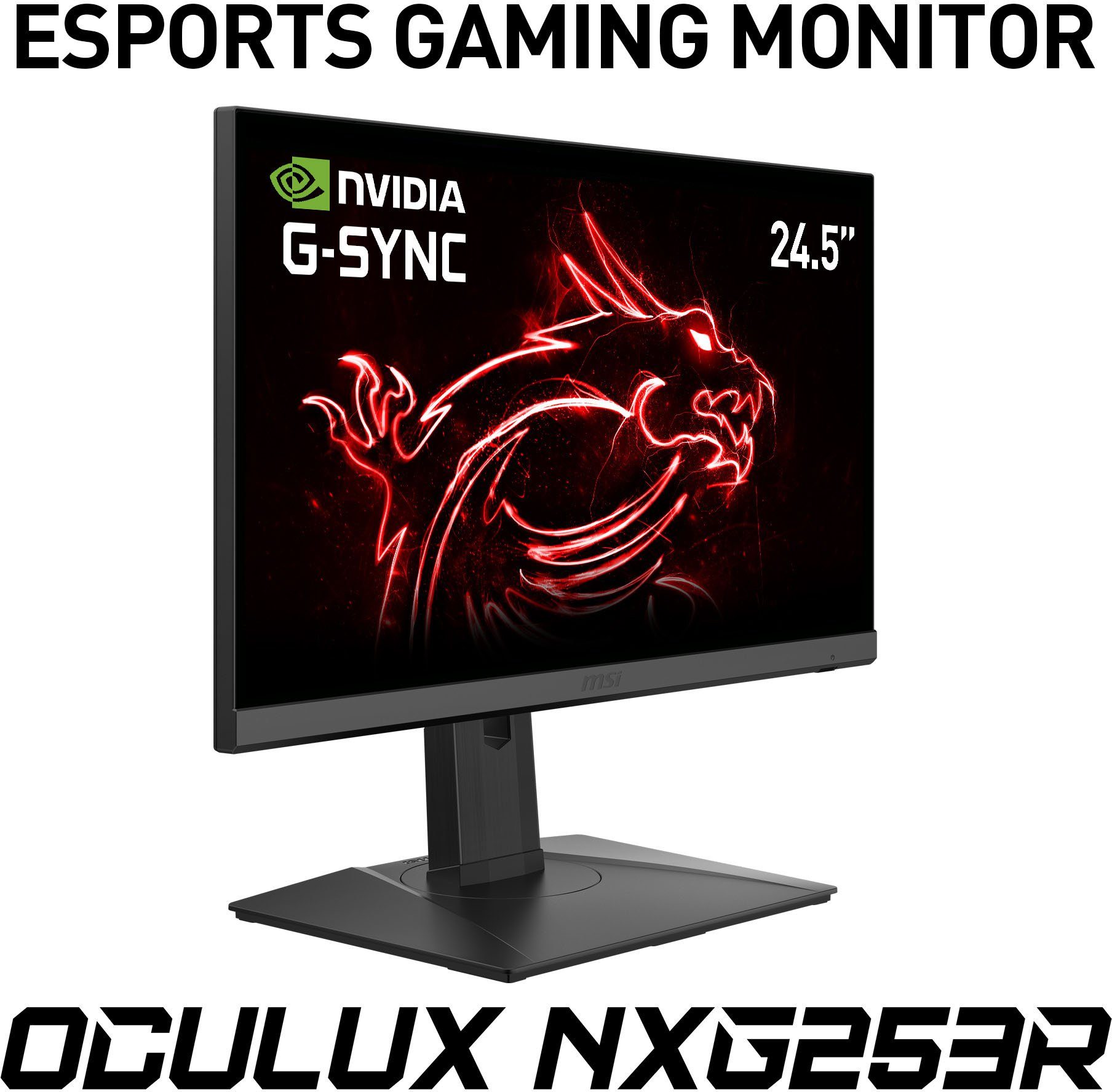 MSI Oculux NXG253R E-Sports Gaming-LED-Monitor (62,2 cm/25 