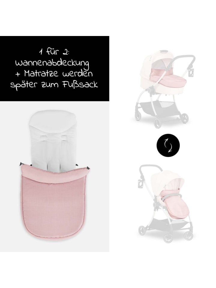 Hauck Babywanne für Buggy Colibri - Melange Rose in rosa,schwarz günstig kaufen onesize