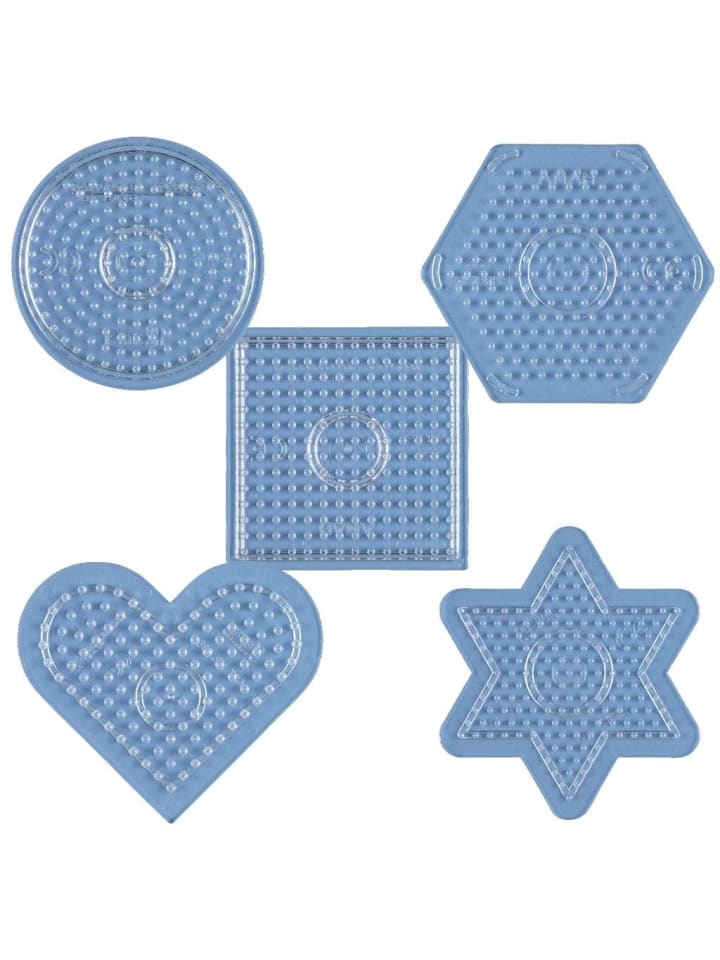 Hama 5tlg. Set: Stiftplatten-Set Basic für Midi-Bügelperlen in transparent günstig kaufen onesize