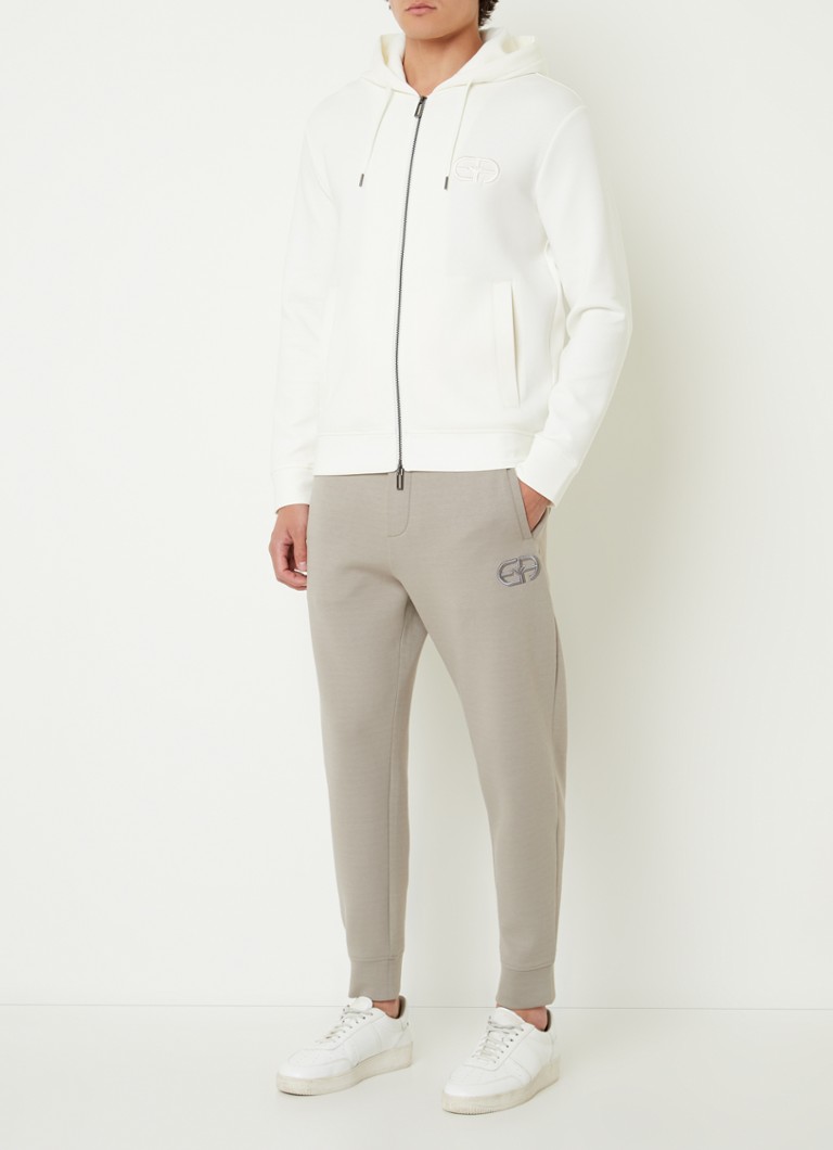 Hanorac Emporio Armani cu logo brodat și buzunare laterale.