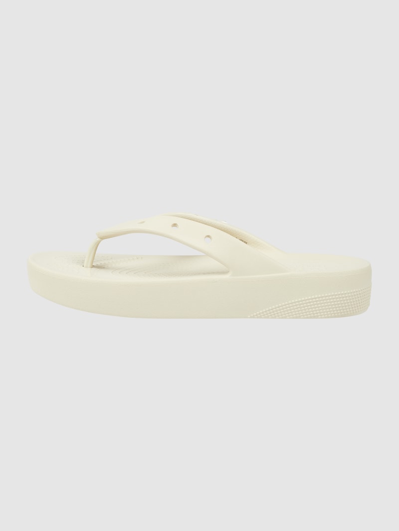 Zehentrenner mit Plateausohle in offwhite