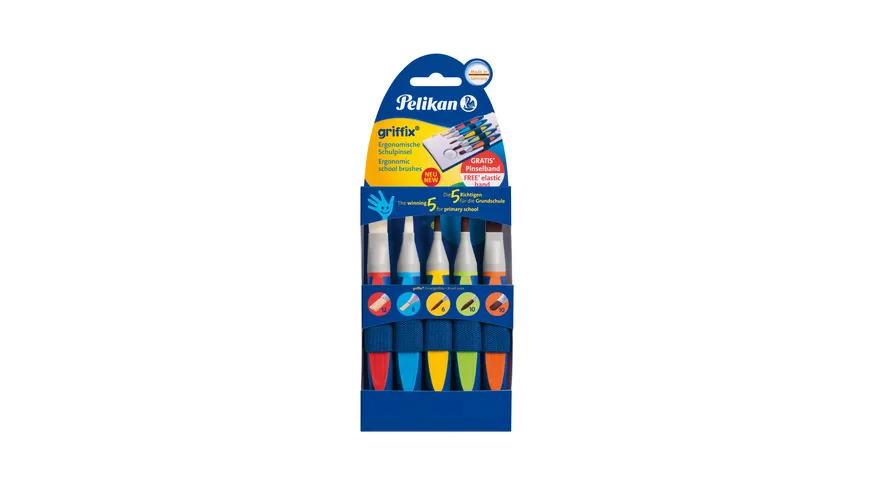 Pelikan Grundschul-Pinsel-Set griffix Synthetik