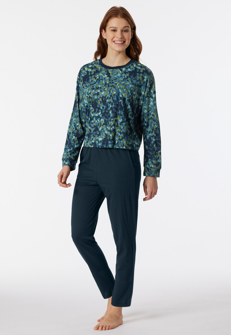 Schlafanzug 7/8-lang Modal Oversized nachtblau - Modern Nightwear