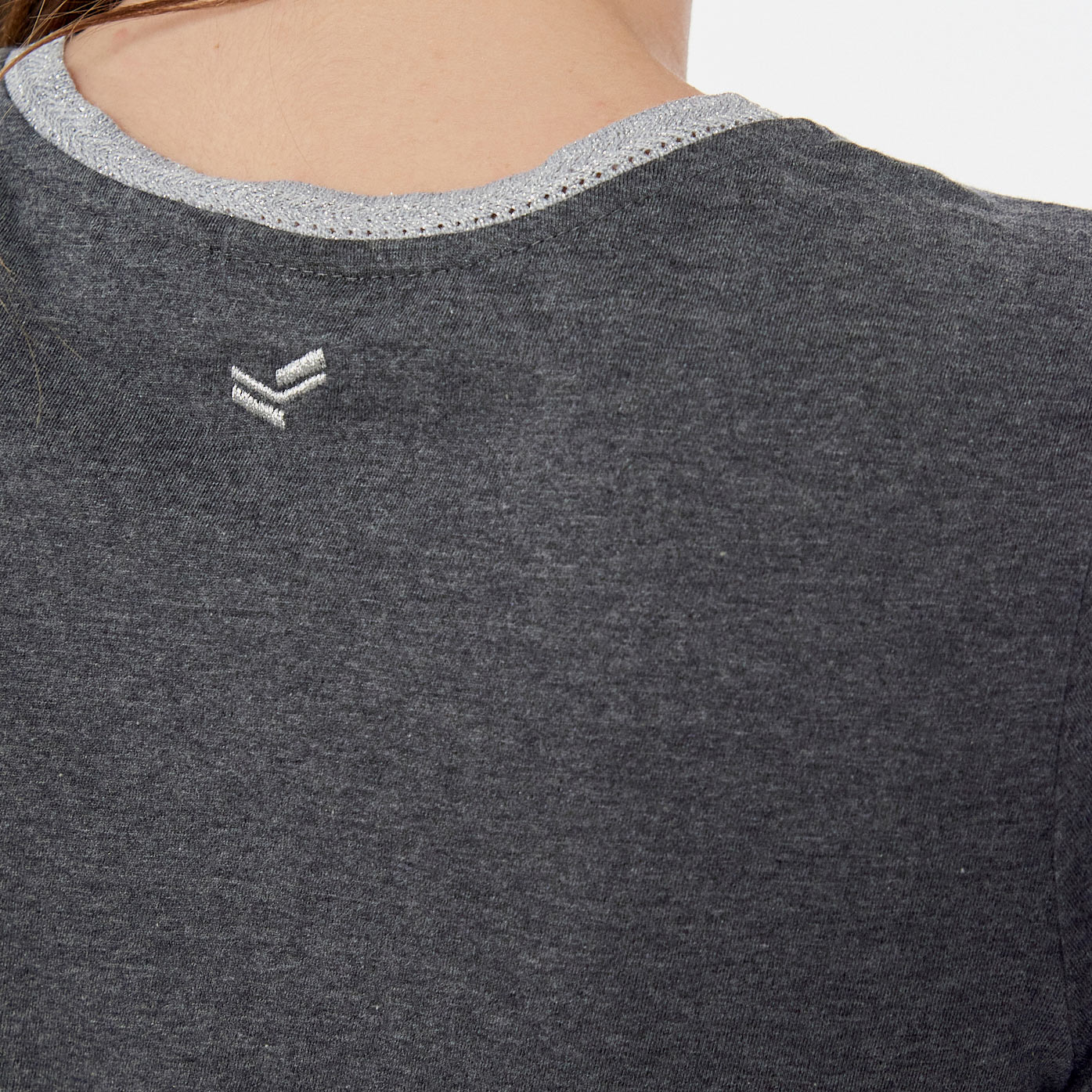 FINE   T-shirt gris Femme