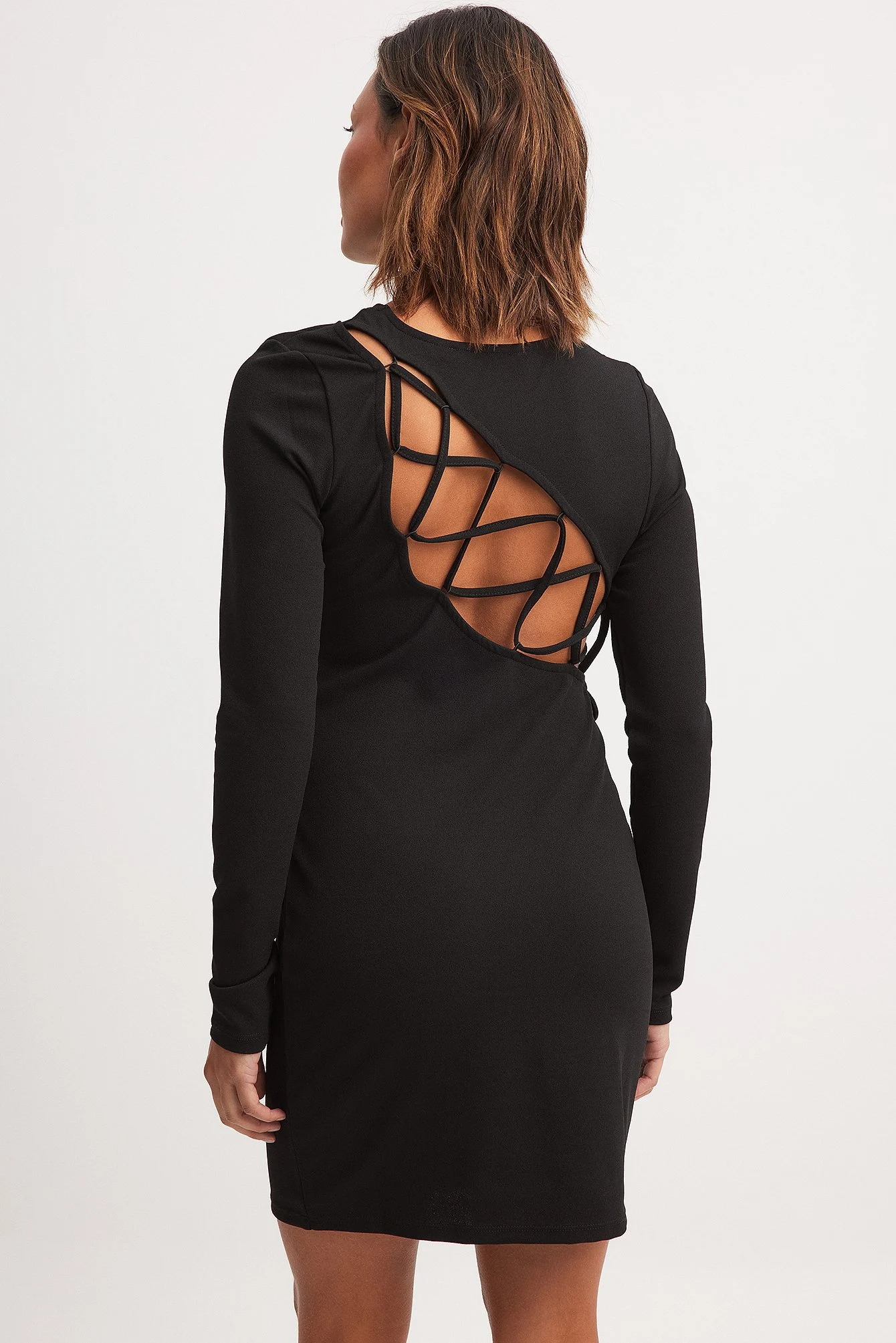 Minikleid mit Rückenschnürung