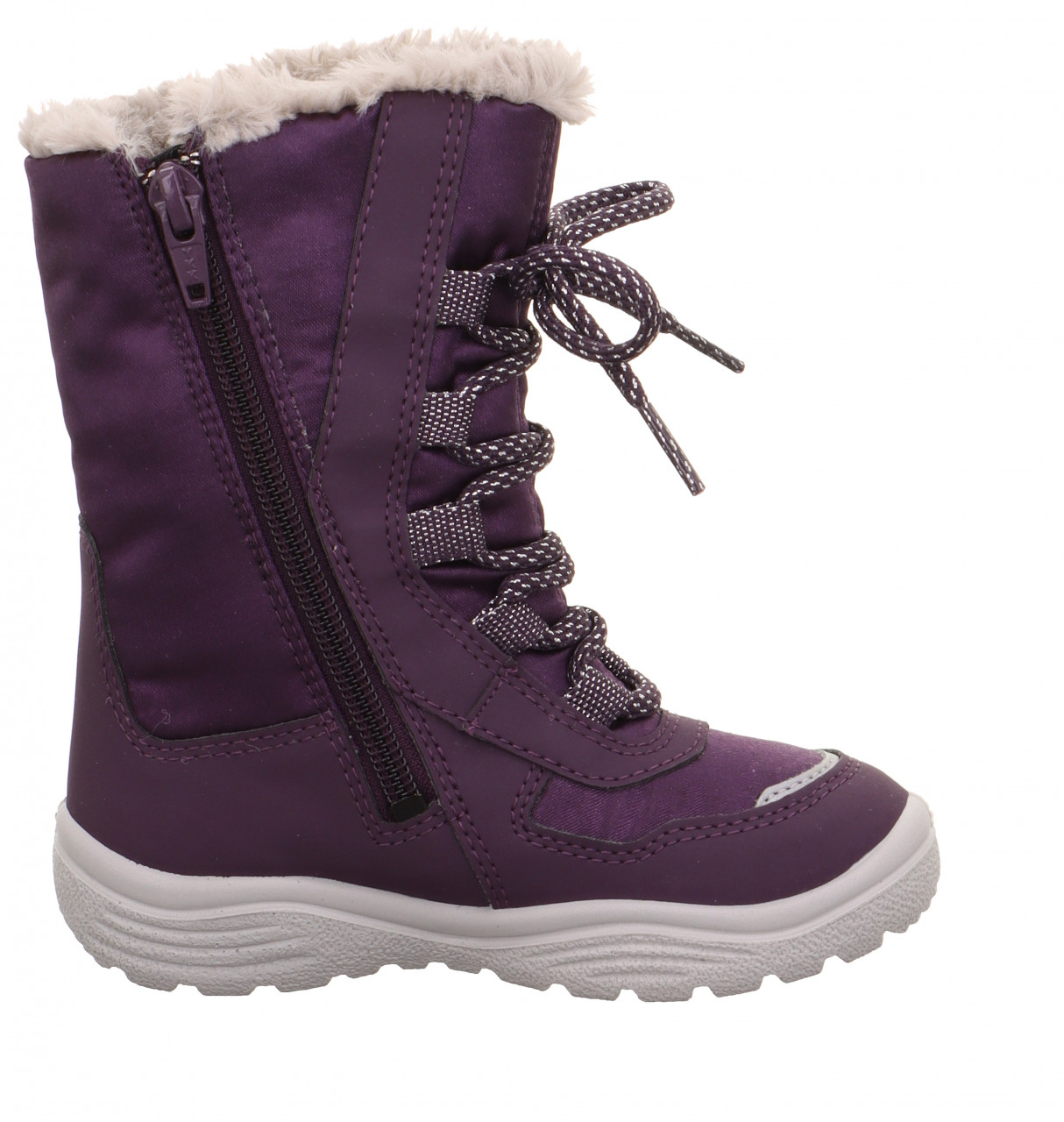 CRYSTAL - Lila/Rosa Stiefel mit Reißverschluss