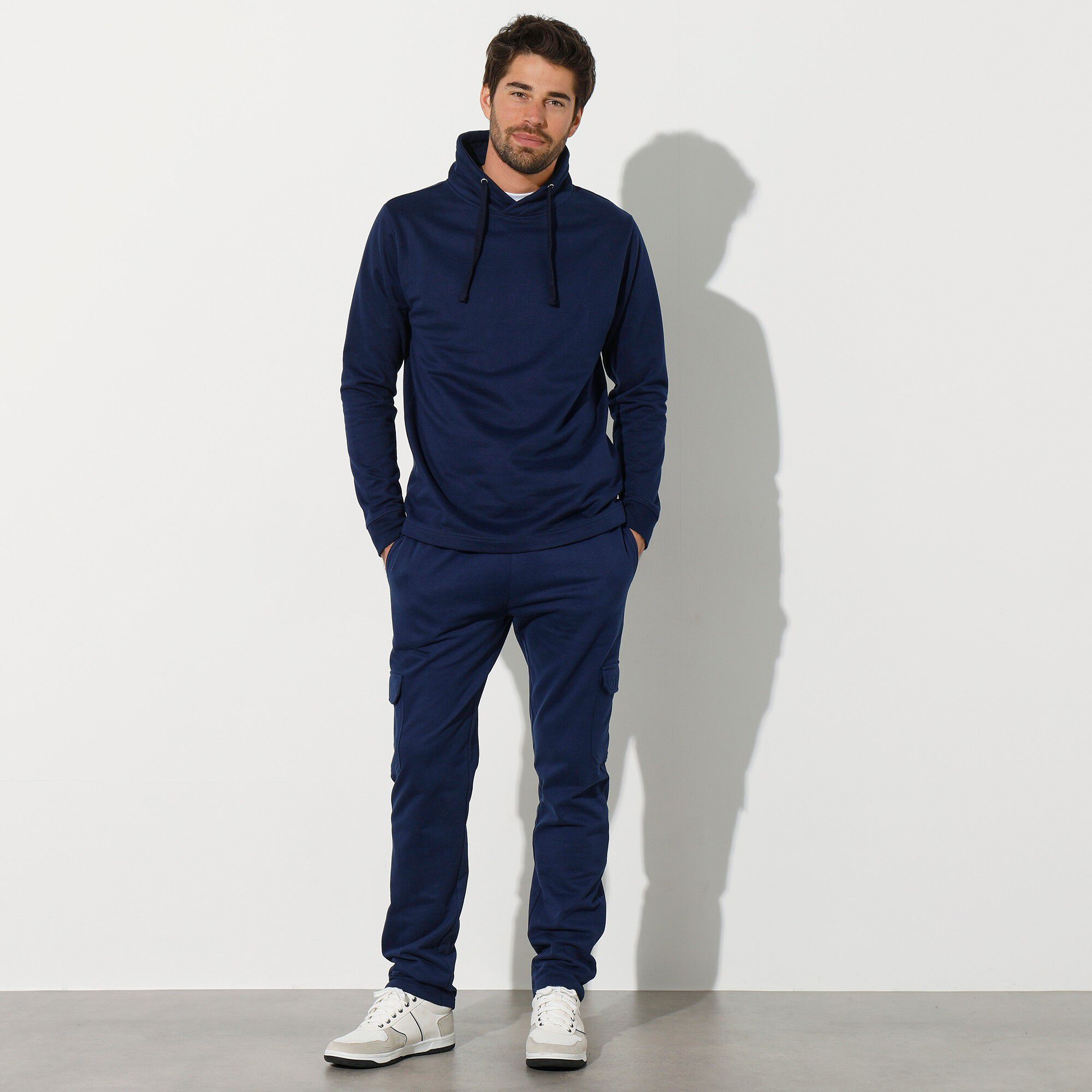 Sweat molleton col montant croisé