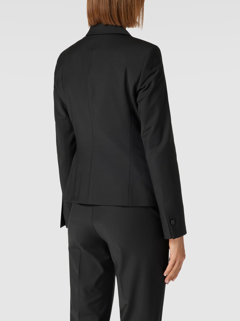 Blazer mit Schurwoll-Anteil Modell 'Ciboom' in schwarz