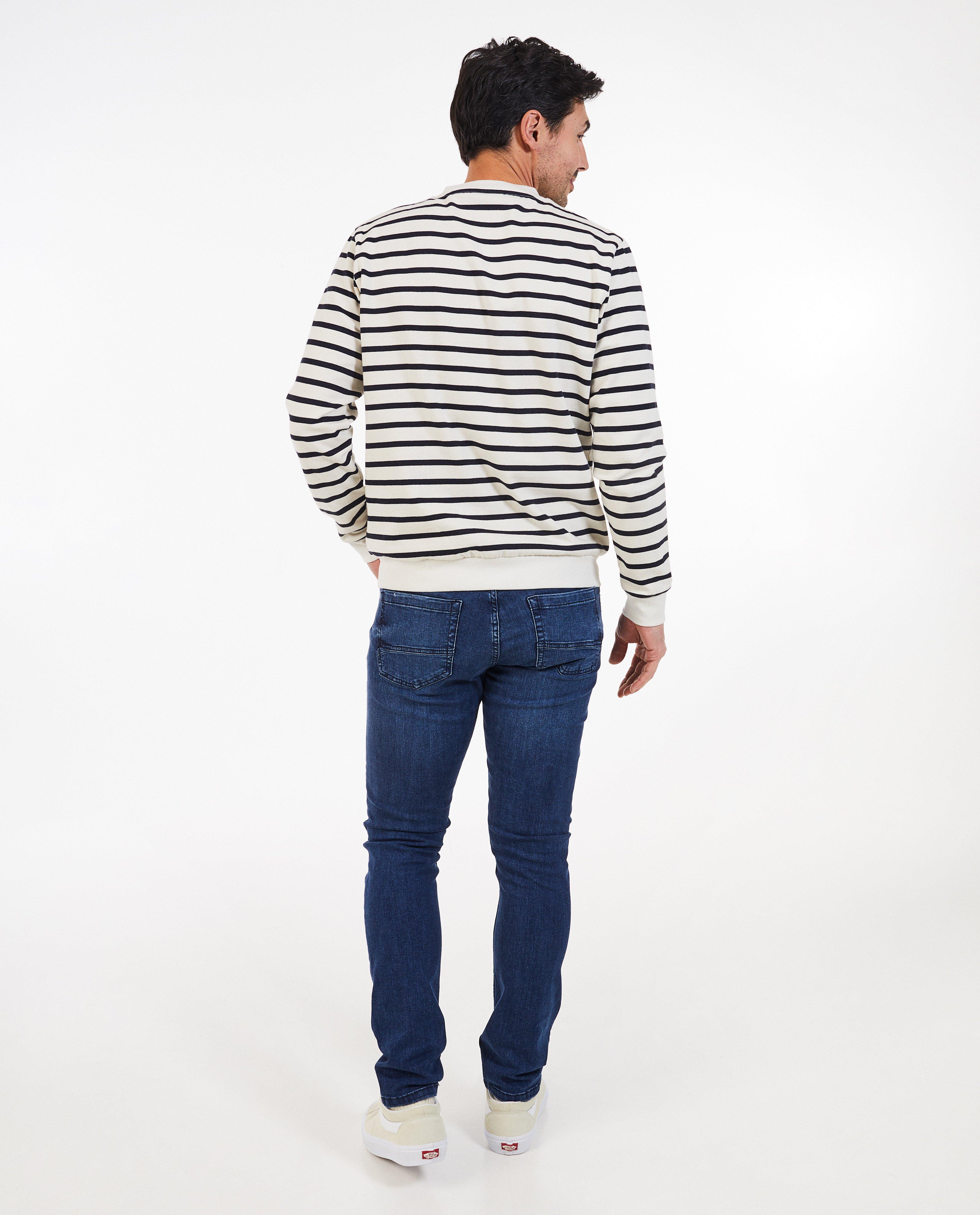 Blugi Brams Paris albastru închis, croială slim fit albaștri