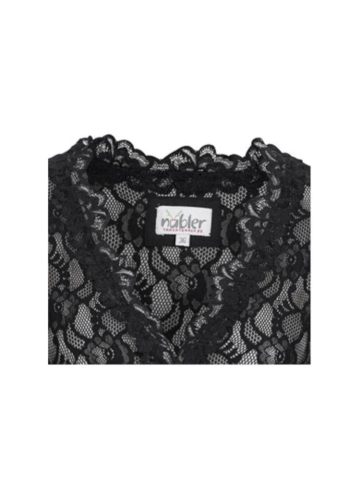 Nübler Dirndlbluse 3/4 Arm Laura in Schwarz günstig kaufen