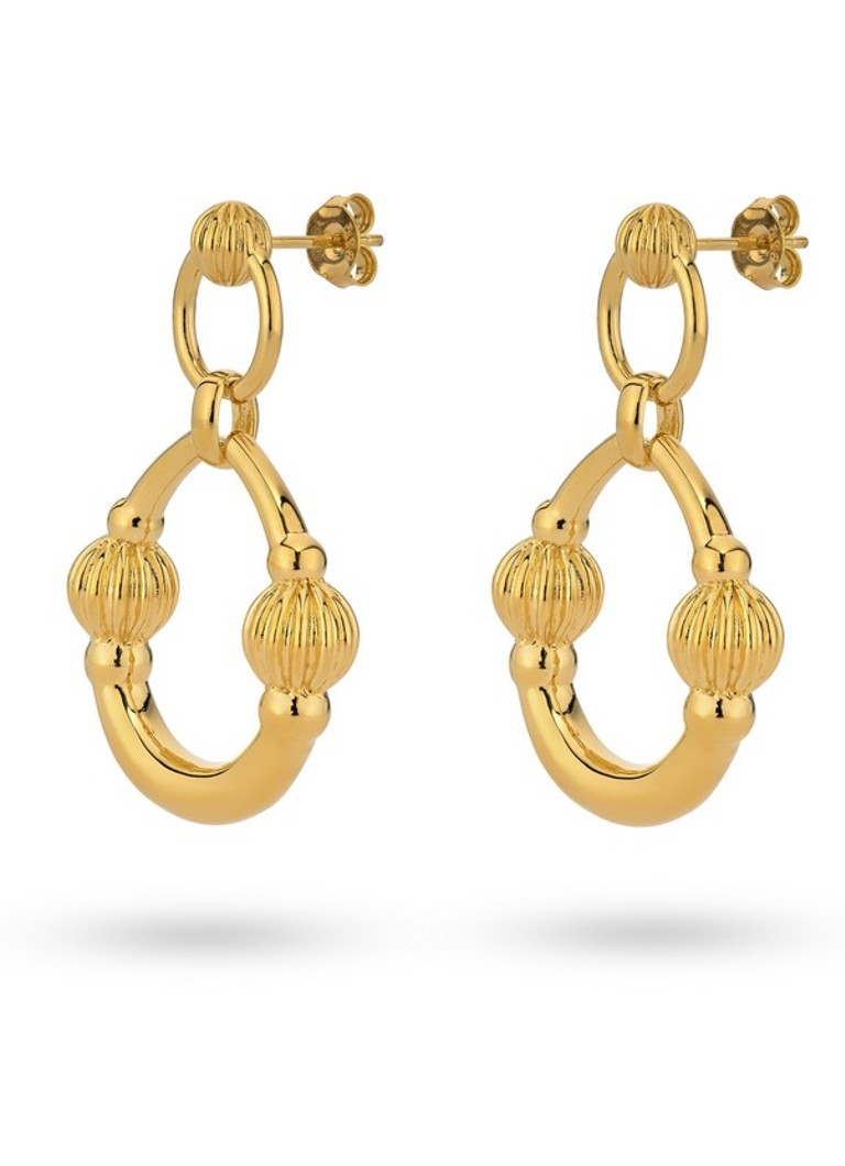 24Kae Gold plated stud earrings 424113Y