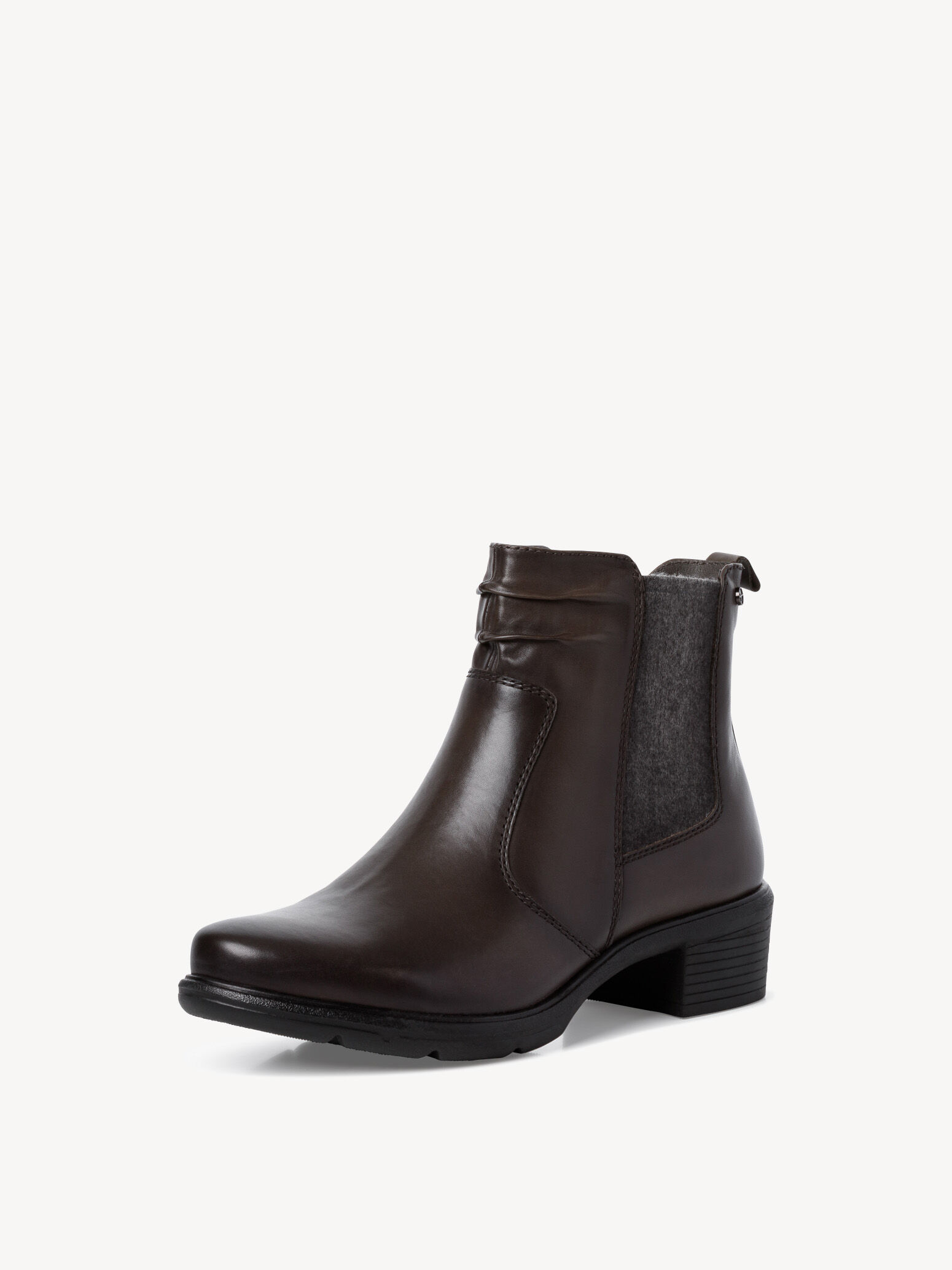 Bottine Chelsea en cuir - vert