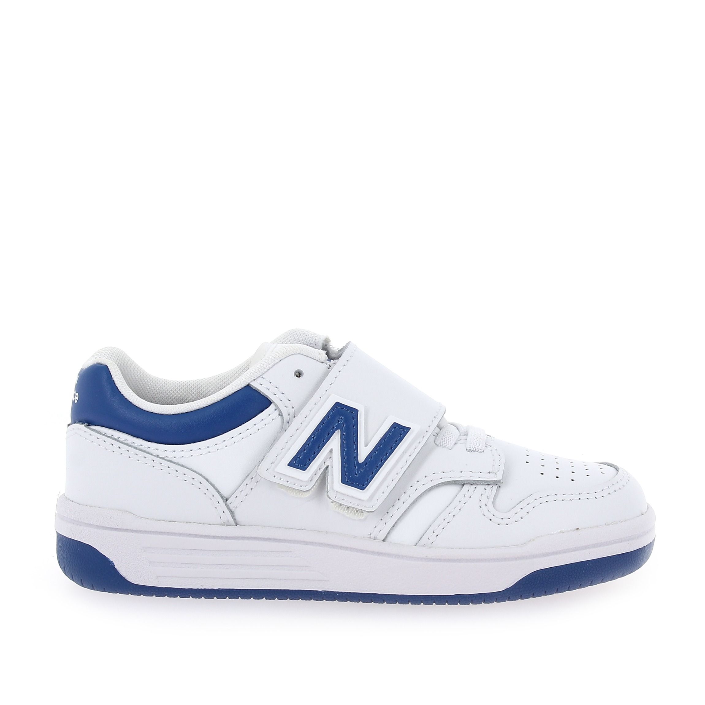 New Balance  GSB480BL VELCRO - Blanc Bleu