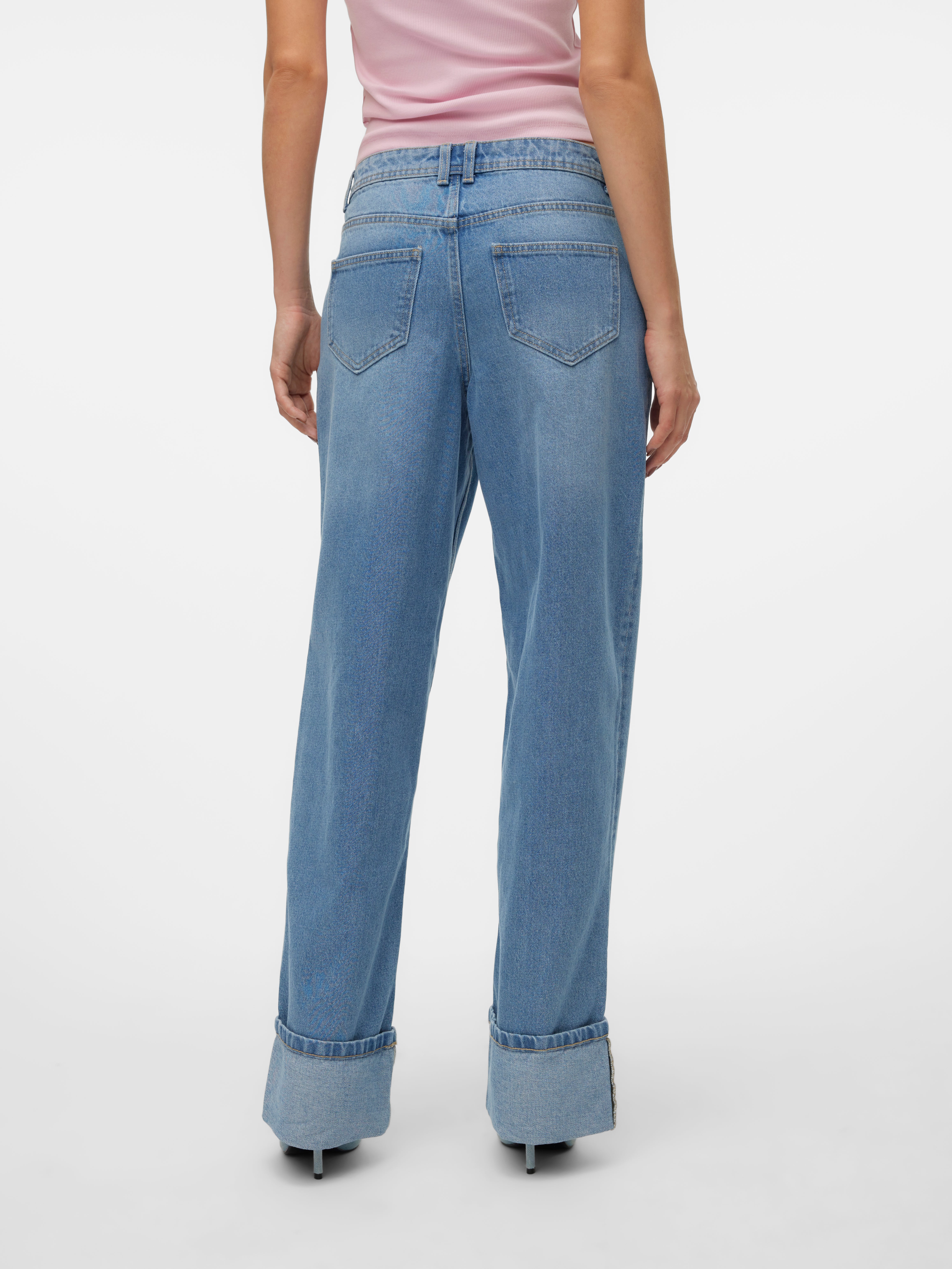 VMEVELYN Niedrige Taille Locker geschnitten Jeans