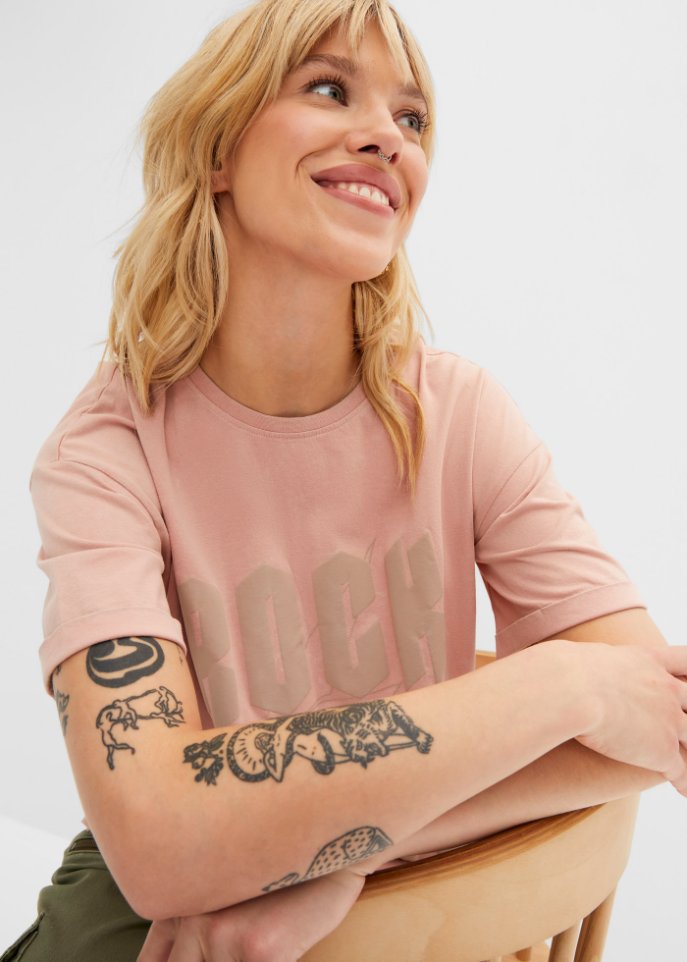 Oversize Shirt bedruckt aus Bio-Baumwolle